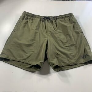 RVCA Yogger Shorts Olive Green Athletic Training Running Size XXL
